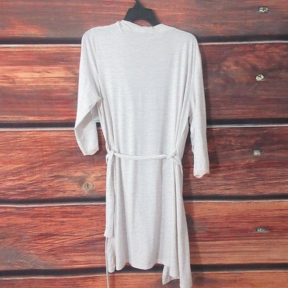 Marlin Monroe Women's robe Heather Pink & gray Length36" MEDIUM - Picture 3 of 7